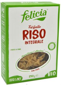 Felicia Wholegrain Rice Farfalle Bio 250 g.