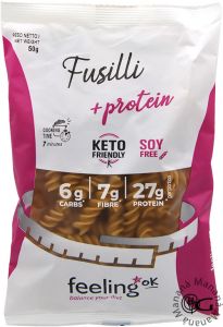 FeelingOK Pasta Low-carb Fusilli + Protein 50 g.