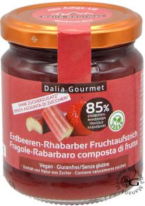 Dalia Gourmet Confiture de Fraises et Rhubarbe 220 g.