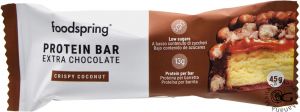 Foodspring Barretta Proteica Extra Chocolate Crispy Coconut 45 g.