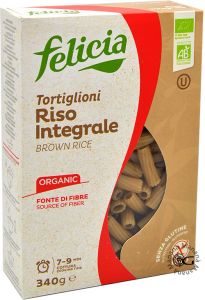 Felicia Wholegrain Rice Tortiglioni Bio 340 g.